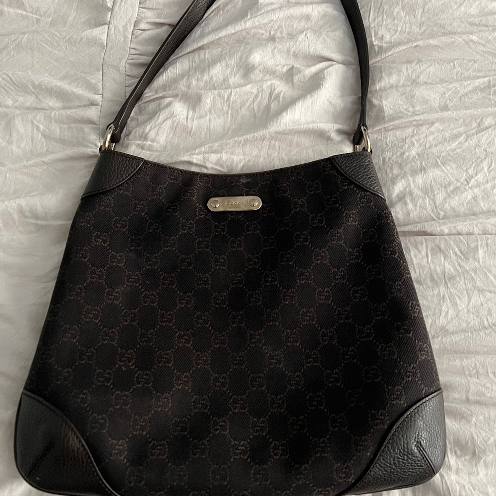 Gently Used Gucci GG pattern Handbag